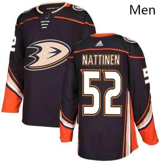 Mens Adidas Anaheim Ducks 52 Julius Nattinen Premier Black Home NHL Jersey